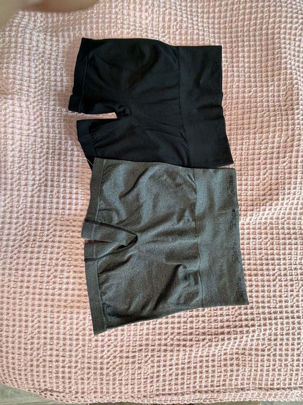 FLEX Shapewear Set of 2 Black and Gray Seamless High Waist Tummy Control /152